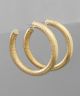 GS GOLD HOOP EARRING