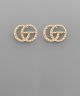 GS PAVE CIRCLE EARRING