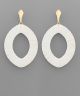 GS RAFFIA WRAPPED MARQUISE EARRING