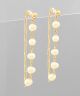 GS PEARL FRONT & BACK CHAIN EARRING