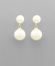 GS TWO PEARL DROP EARRING