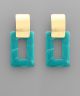 GS SQUARE ACRYLIC EARRING