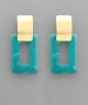 GS SQUARE ACRYLIC EARRING