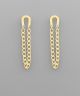 GS HOURSESHOE CHAIN EARRING