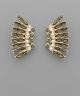 GS CRYSTAL BEAD WING EARRING