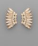 GS CRYSTAL BEAD WING EARRING