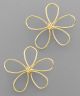 GS WIRE FLOWER EARRING