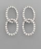 GS DOUBLE OVAL LINK EARRING