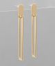 GS SKINNY RECTANGLE DANGLE EARRING