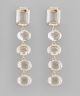 GS ROUND GLASS DROP EARRING