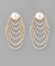 GS CRYSTAL LAYERED PEARL EARRING
