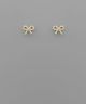 GS BRASS CRYSTAL BOW STUDS