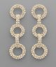 GS PAVE LINKED EARRING