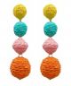 GS THREADED BALL DROP EARRING