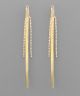 GS SKINNY/LONG PAVE EARRING