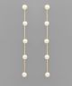 GS 5 PEARL CHAIN LONG DROP EARRING