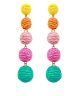 GS COLORFUL BALL STRAND EARRING