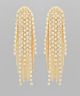 GS RHINESTONE MULTI CHAIN FRINGE EARRING