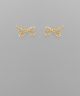 GS PAVE CRYSTAL BOW EARRINGS