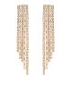 GS CZ BAGUETTE 5 LINE DROP EARRING