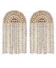 GS RHINESTONE CHAIN FRINGE EARRING