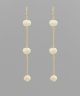 GS PEARL & CHAIN DROP EARRING