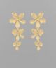 GS TRIPLE FLOWER DROP EARRING