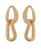 GS LINKED IRREGULAR SHAPED CHAIN EARRING