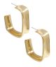 GS BOLD OPEN SQUARE HOOP EARRING