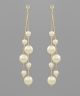 GS ROUND PEARL LINK EARRING