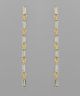 GS BAGUETTE LINEAR DROP EARRING