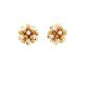 GS PEARL & FLOWER STUD EARRING