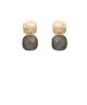 GA TEXTURED METAL & CUSHION EARRING