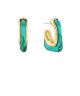 GS 2 TONE ACETATE AND METAL HOOPS