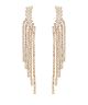 GS PAVE CURVED FRINGE EARRING