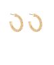 GS DOTTED PEARL METAL HOOPS