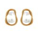 GS ORGANIC PEARL GEO EARRING