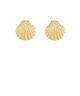 GS SEA SHELL METAL EARRING