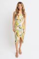 KARLIE ABSTRACT LEAF TANK DRESS