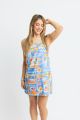 KARLIE SANTORINI BUSTIER BOW DRESS