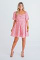 KARLIE SWEETHEART PUFF SLV DRESS