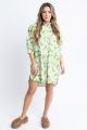 KARLIE IBIZA PALM SHIRT DRESS