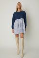 JS71 FINLEY STRIPED MINI DRESS