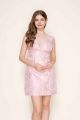 B.RIGHT V-NECK JACQUARD DRESS