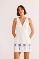 MINKPINK ISADORA EMBROIDERED MINI DRESS