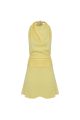 ILA MONICA CROWL NECK BIAS CUT MINI DRESS