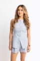 KARLIE CHAMBRAY STRIPE SET