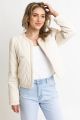 KARLIE DENIM NOVELTY HEART STITCH JACKET