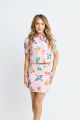 KARLIE TOUCAN FRUIT SCALLOP BUTTON TOP