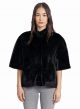 LOVE TOKEN FUR SHORT CAPE JACKET